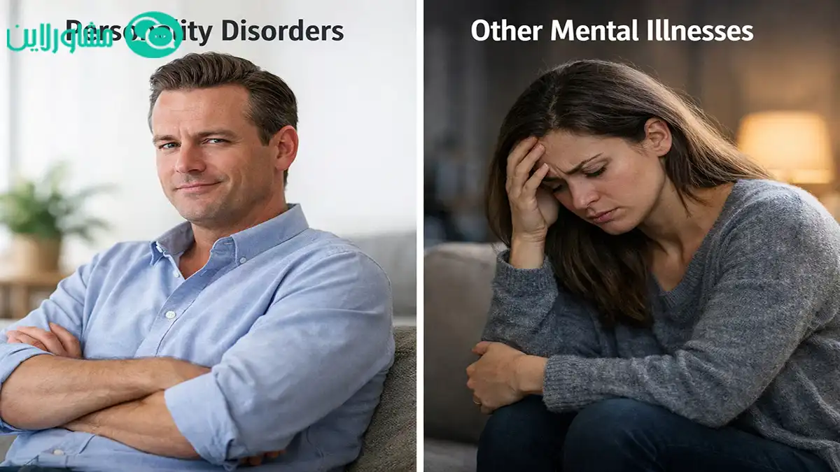 تفاوت اختلال شخصیت با بیماری‌های روانی دیگر